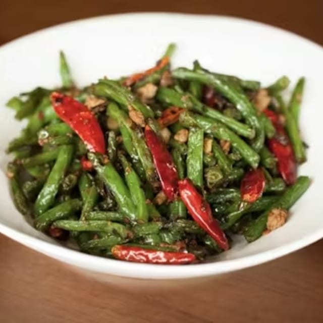 Dry Fried String Beans (Lunch).