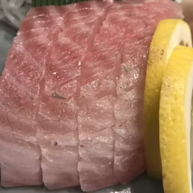 Yellowtail Sashimi.