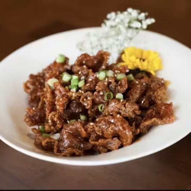Crispy Sriracha Beef.